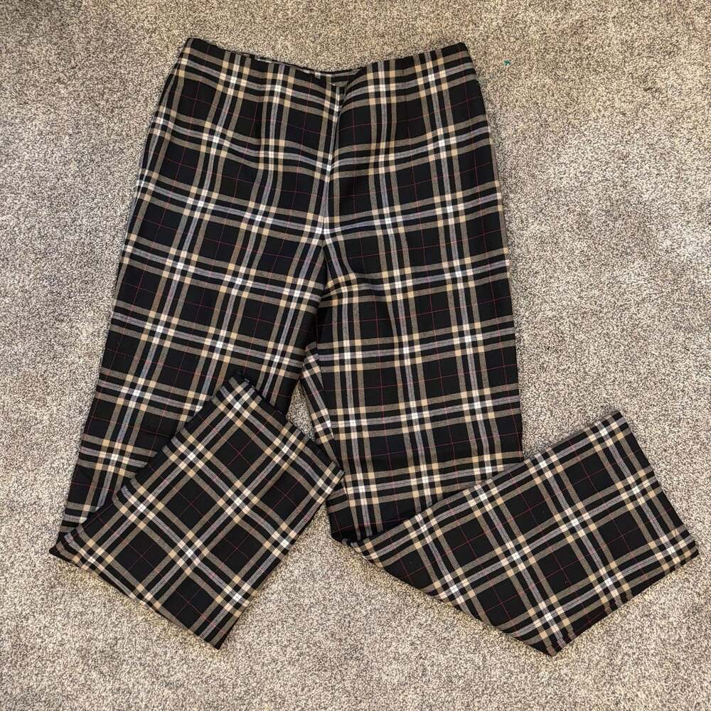 Talbots Women's Plaid Trousers Pants Size 12